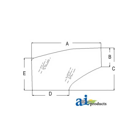 A & I Products Glass, Door (RH) 66" x50" x4" A-81871241